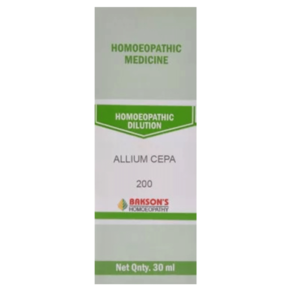Bakson's Homeopathy Allium Cepa Dilution 200 bottle of 30 ml Dilution