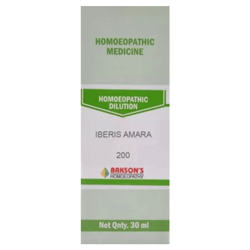 Bakson's Homeopathy Iberis Amara Dilution 200 bottle of 30 ml Dilution