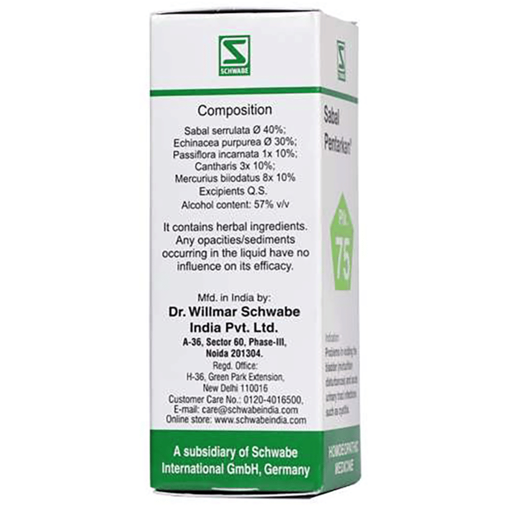 Dr Willmar Schwabe India Sabal Pentarkan Drop bottle of 30 ml Drop