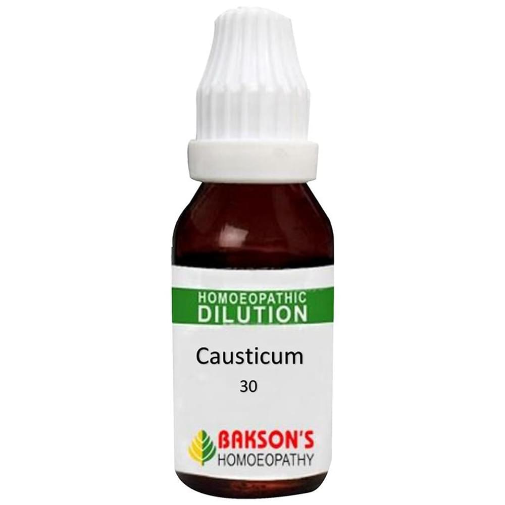 Bakson's Homeopathy Causticum Dilution 30 CH bottle of 30 ml Dilution Bakson's Homeopathy Causticum Dilution 30 CH bottle of 30 ml Dilution