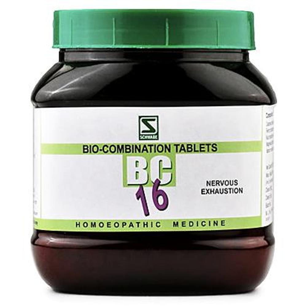 Dr Willmar Schwabe India Bio-Combination 16 (BC 16) Tablet bottle of 550 gm Biocombination Tablet
