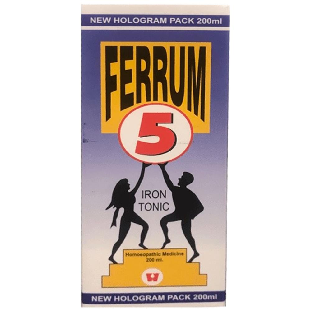 Dr. Wellmans Ferrum 5 Iron Tonic bottle of 200 ml Tonic