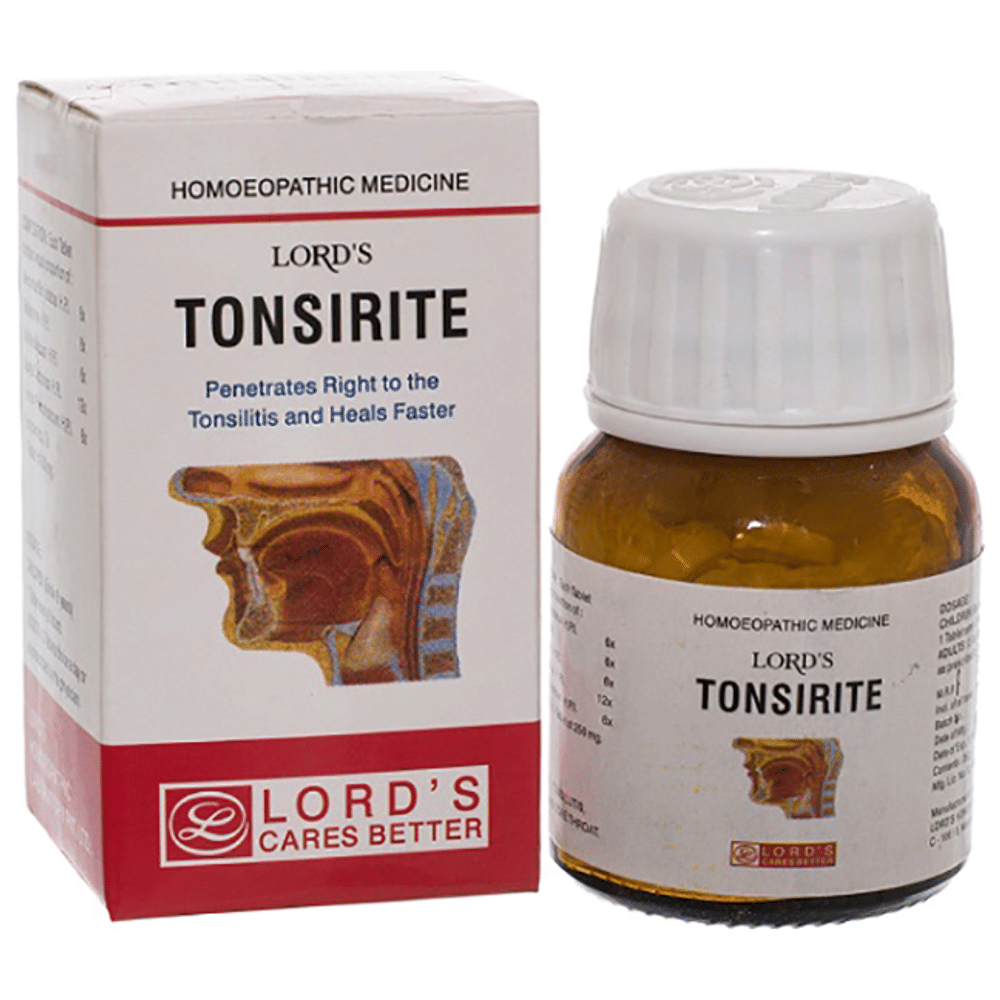Lord's Tonsirite Tablet bottle of 25 gm Tablet Lord's Tonsirite Tablet bottle of 25 gm Tablet