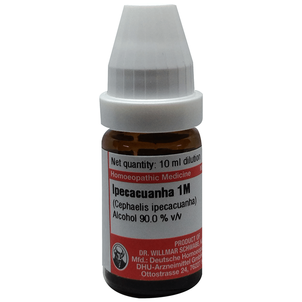Dr Willmar Schwabe Germany Ipecacuanha (Cephaelis Ipecacuanha) Dilution 1M bottle of 10 ml Dilution Dr Willmar Schwabe Germany Ipecacuanha (Cephaelis Ipecacuanha) Dilution 1M bottle of 10 ml Dilution
