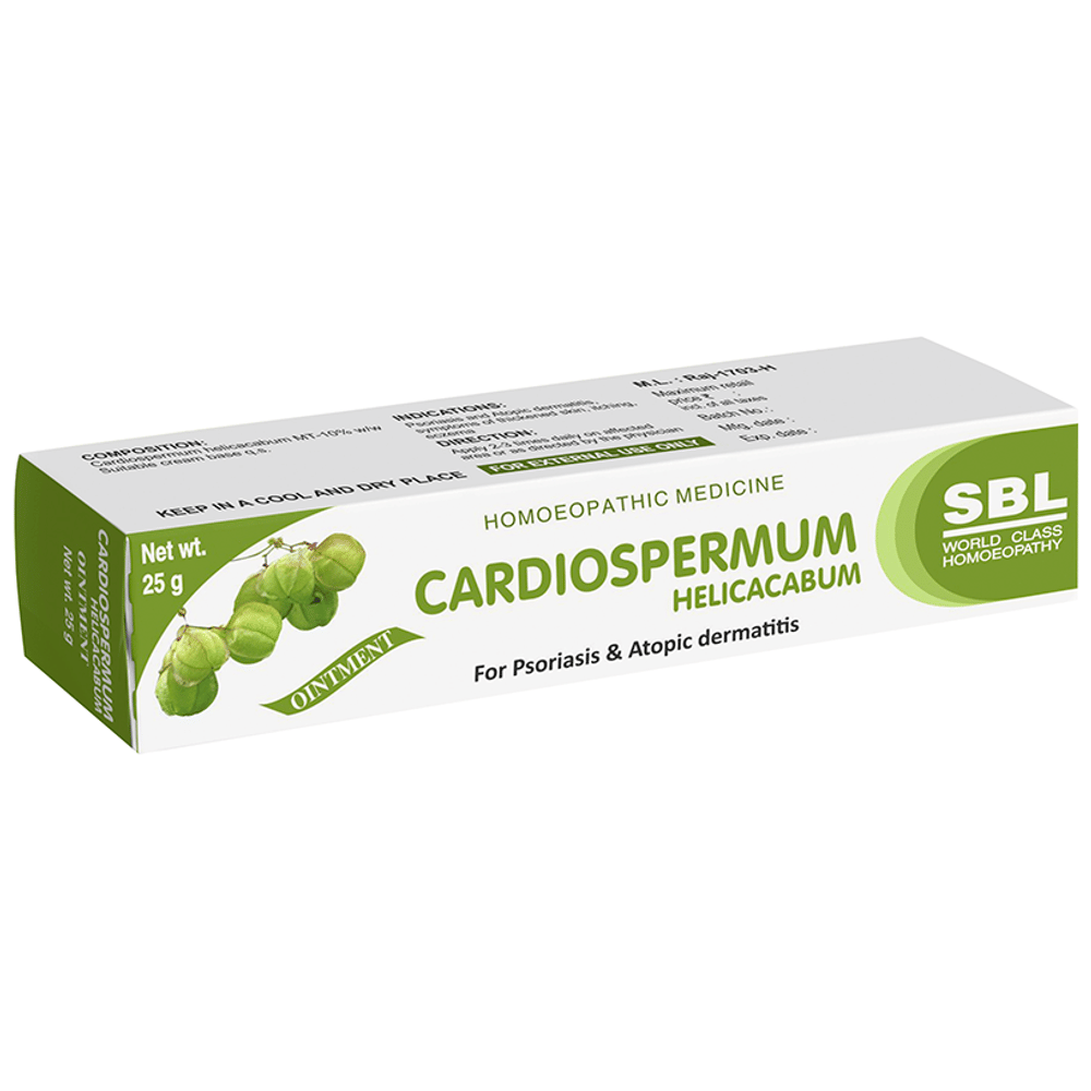 SBL Cardiospermum Helicacabum Ointment tube of 25 gm Ointment