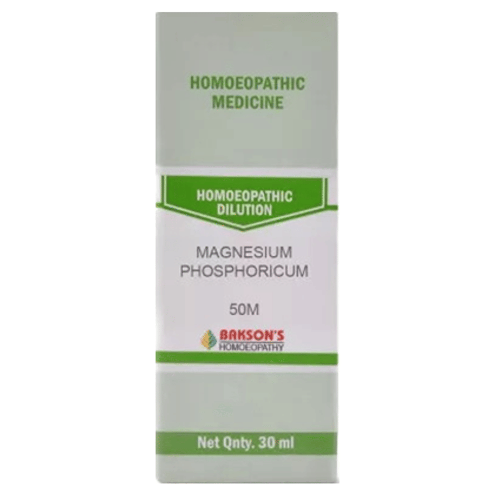 Bakson's Homeopathy Magnesium Phosphoricum Dilution 50M bottle of 30 ml Dilution