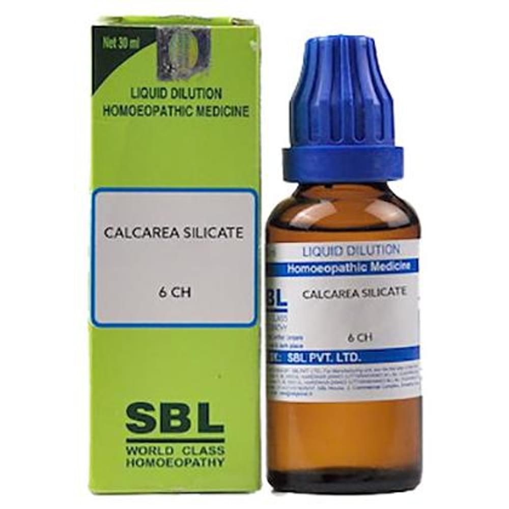SBL Calcarea Silicate Dilution 6 CH bottle of 30 ml Dilution