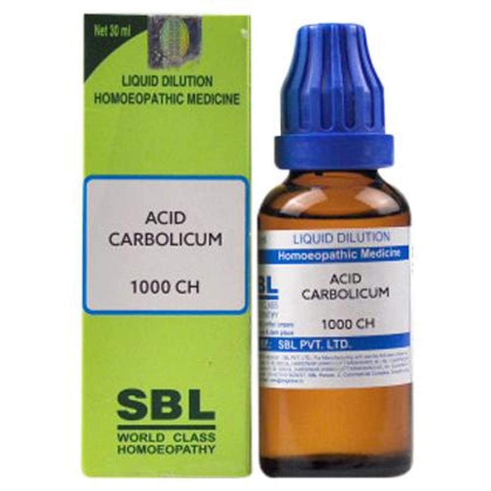 SBL Acid Carbolicum Dilution 1000 CH bottle of 30 ml Dilution SBL Acid Carbolicum Dilution 1000 CH bottle of 30 ml Dilution