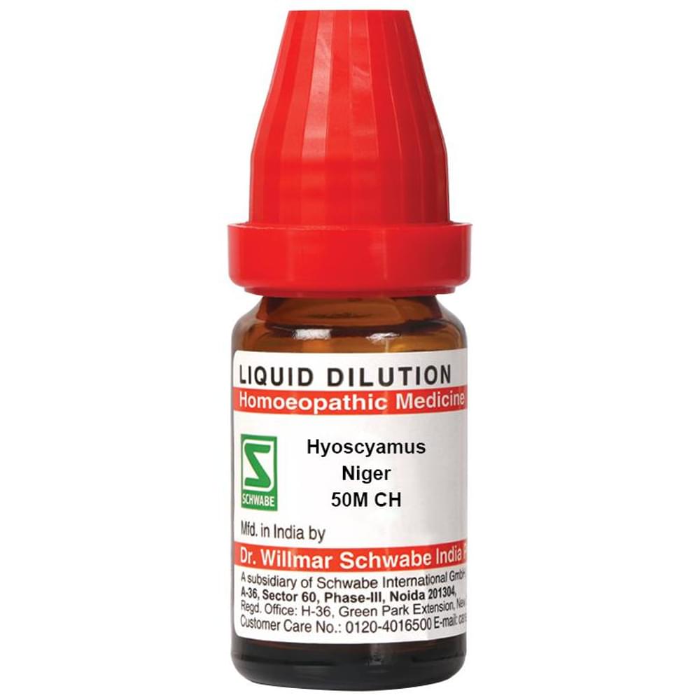 Dr Willmar Schwabe India Hyoscyamus Niger Dilution 50M CH bottle of 10 ml Dilution