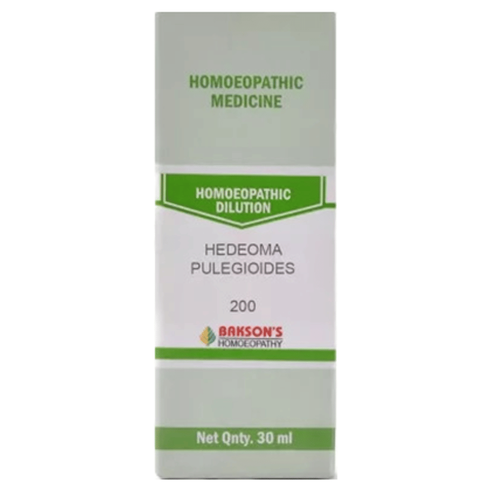 Bakson's Homeopathy Hedeoma Pulegioides Dilution 200 bottle of 30 ml Dilution