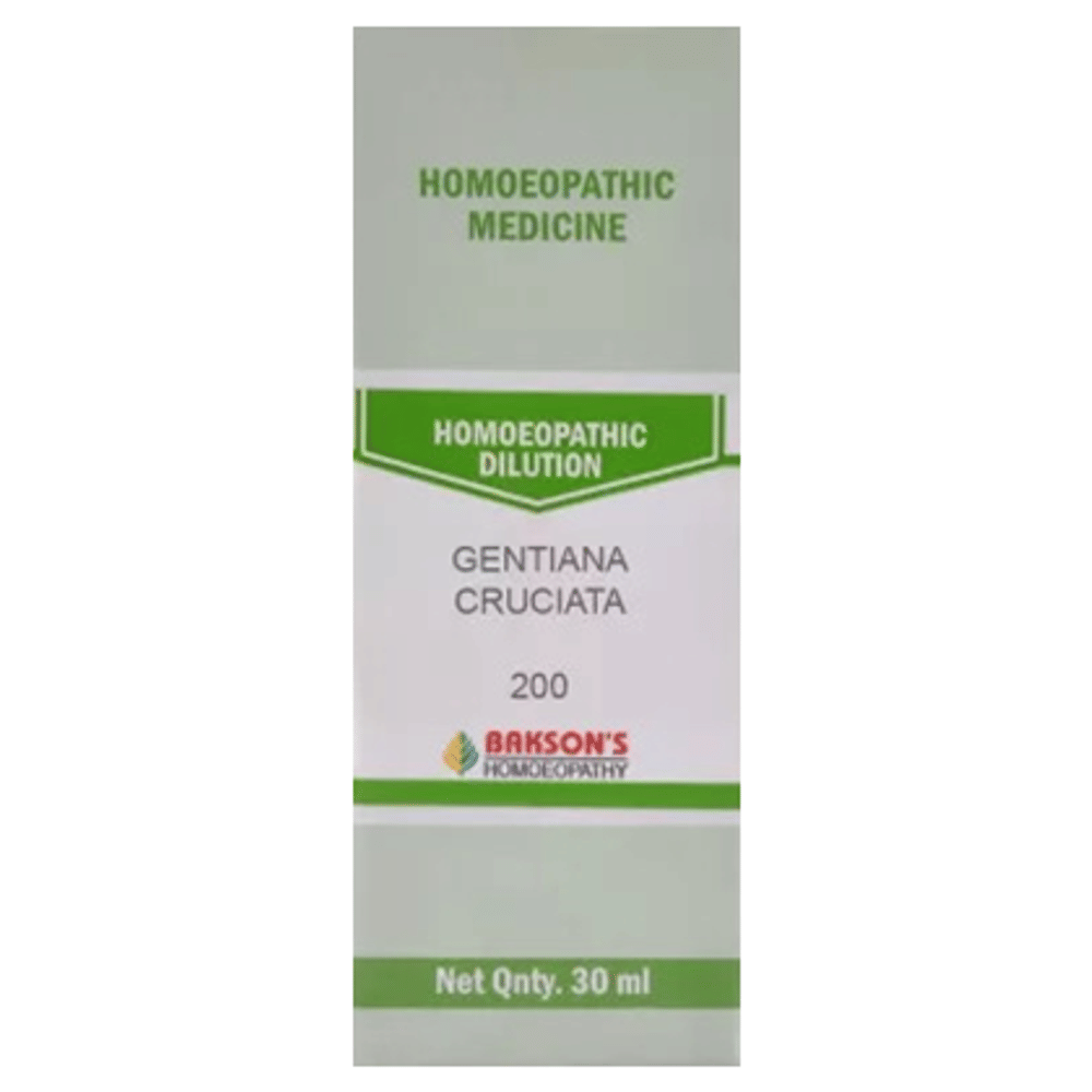 Bakson's Homeopathy Gentiana Cruciata Dilution 200 bottle of 30 ml Dilution