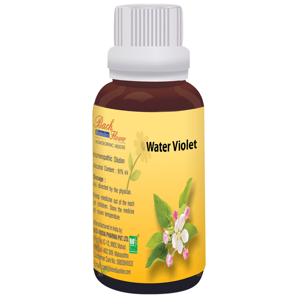 Bio India Bach Flower Water Violet bottle of 100 ml Dilution Bio India Bach Flower Water Violet bottle of 100 ml Dilution