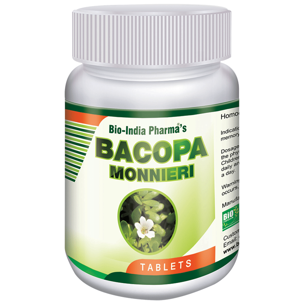Bio India Bacopa Monnieri Tablet bottle of 20 gm Tablet