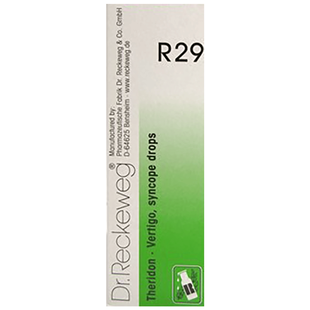 Dr. Reckeweg R29 Vertigo And Syncope Drop bottle of 22 ml Drop