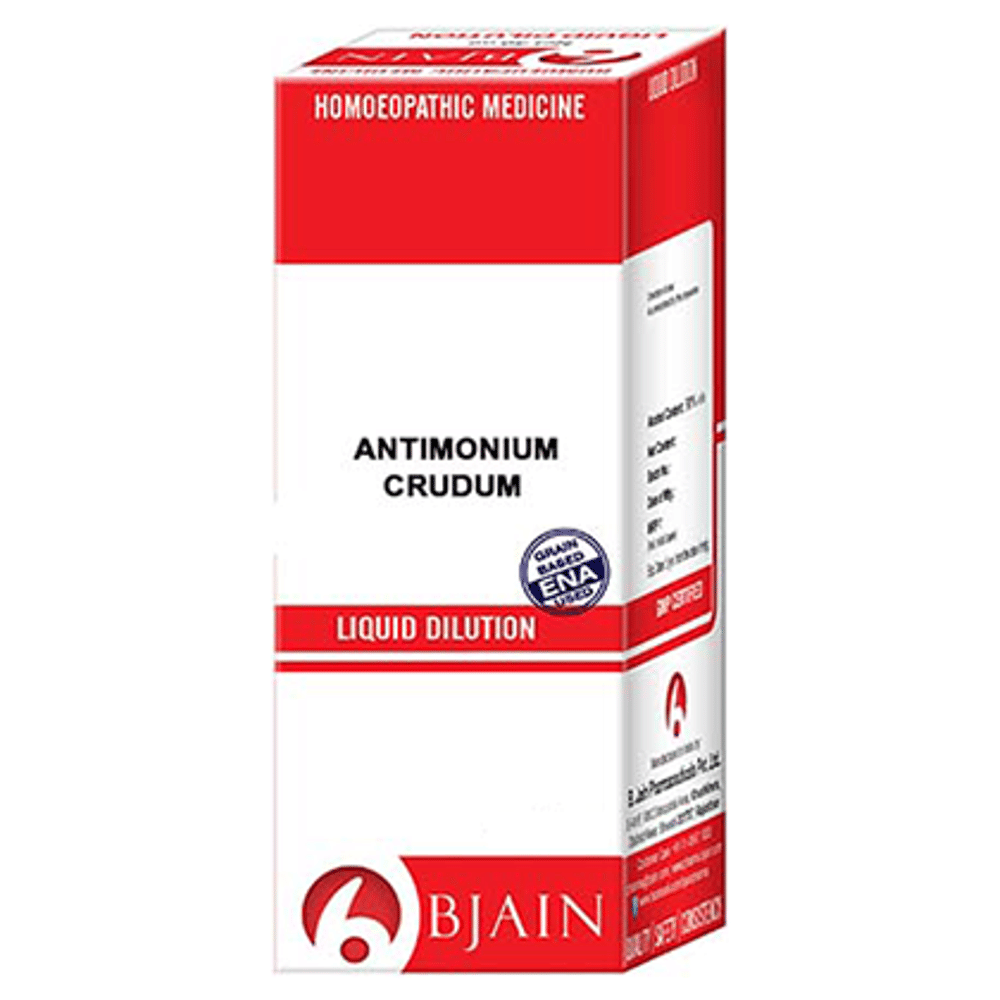 Bjain Antimonium Crudum Dilution 50M CH bottle of 10 ml Dilution