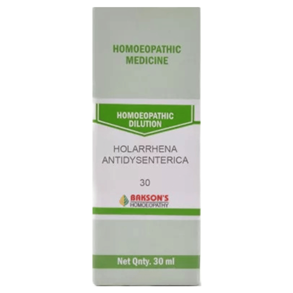 Bakson's Homeopathy Holarrhena Antidysenterica Dilution 30 bottle of 30 ml Dilution