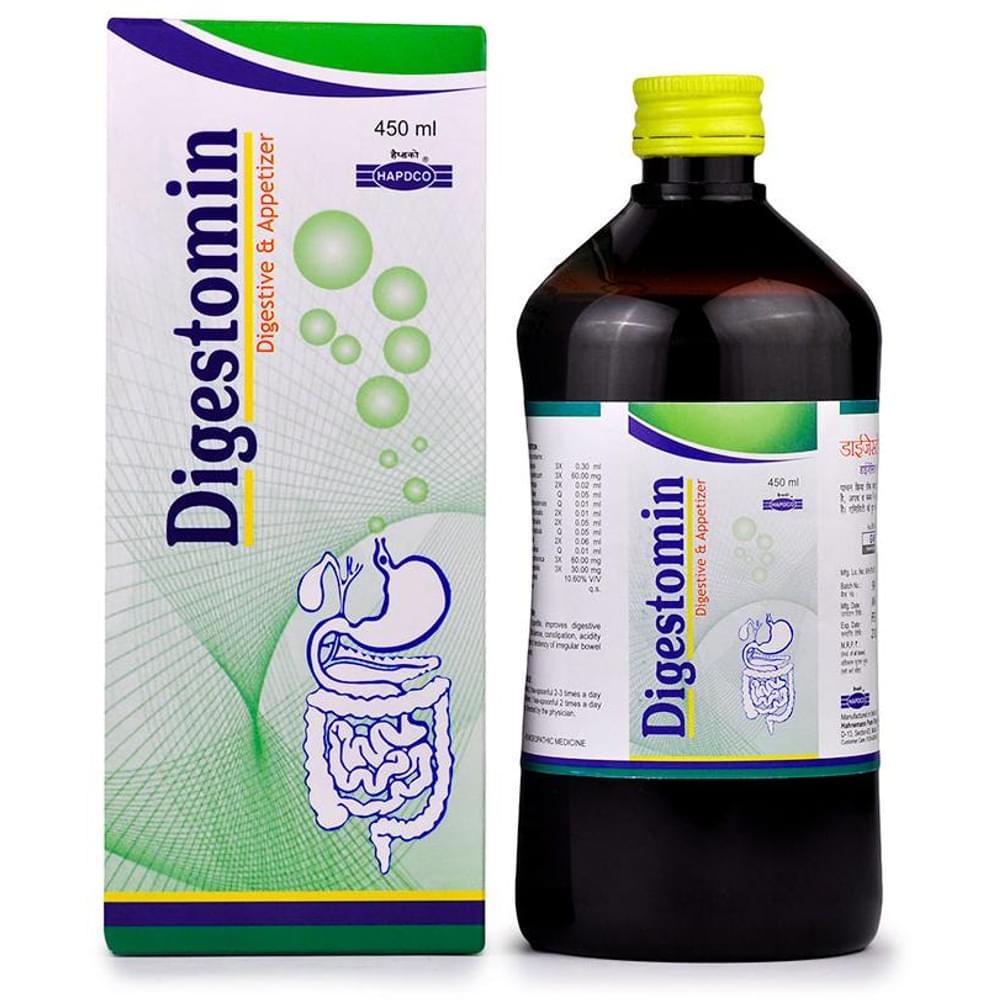 Hapdco Digestomin Syrup bottle of 450 ml Syrup