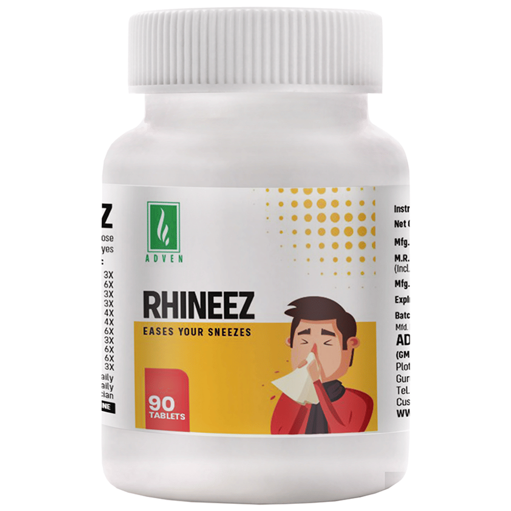 Adven Rhineez Tablet bottle of 90 tablets