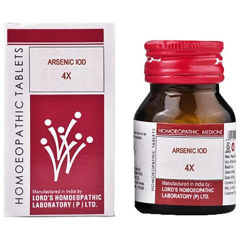Lord's Arsenic Iod Trituration Tablet 4X bottle of 25 gm Trituration Tablet Lord's Arsenic Iod Trituration Tablet 4X bottle of 25 gm Trituration Tablet
