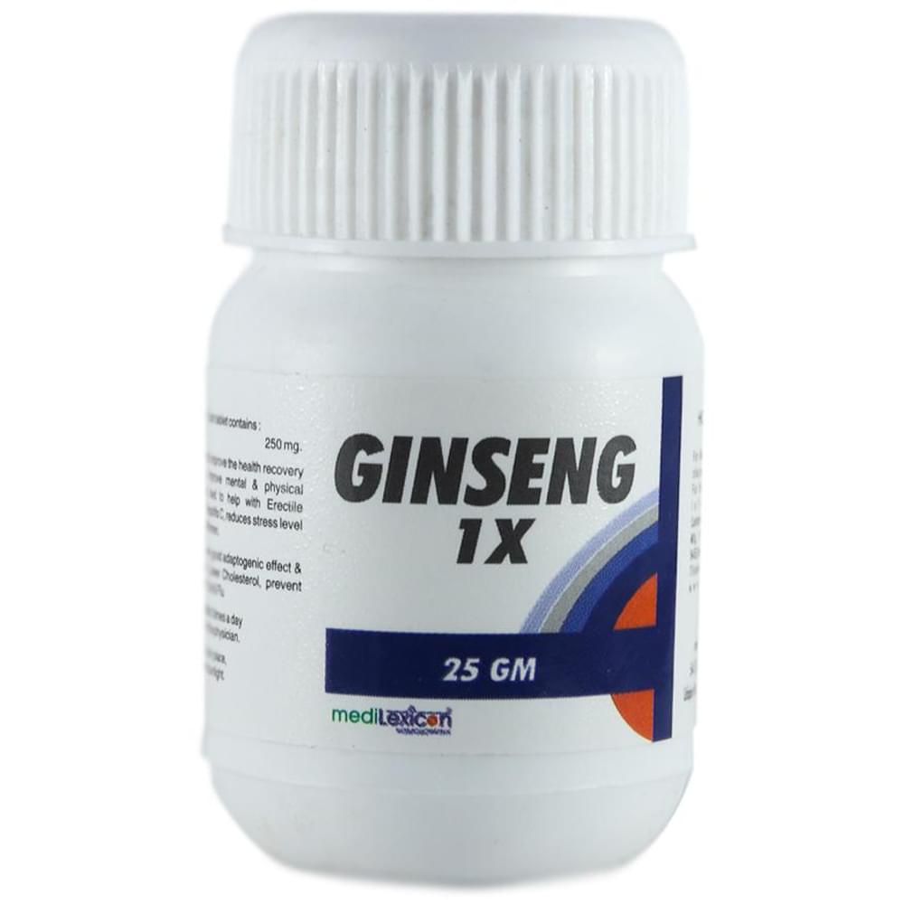 Medilexicon Ginseng Tablet 1X bottle of 25 gm Tablet