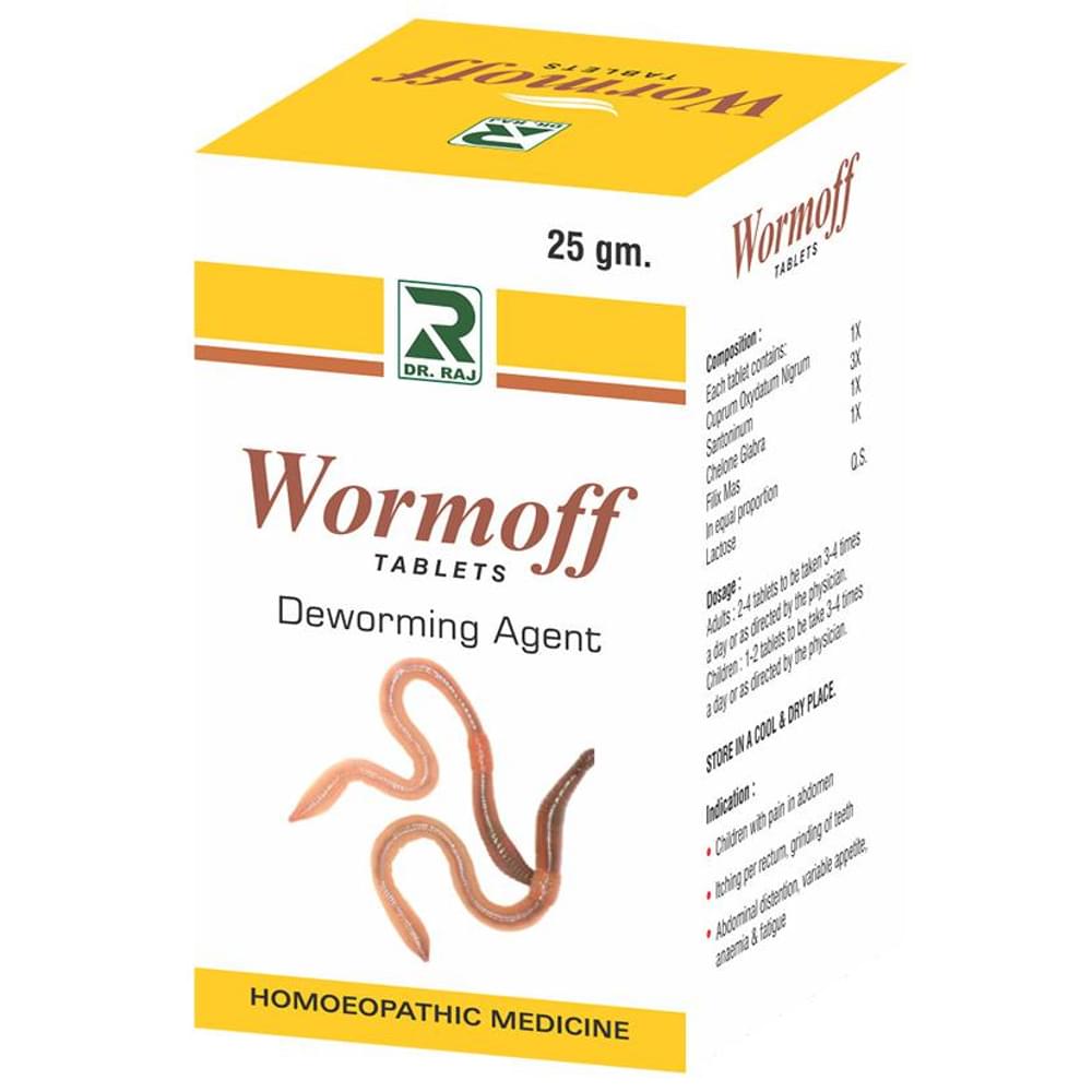 Dr. Raj Wormoff Tablet bottle of 25 gm Tablet Dr. Raj Wormoff Tablet bottle of 25 gm Tablet