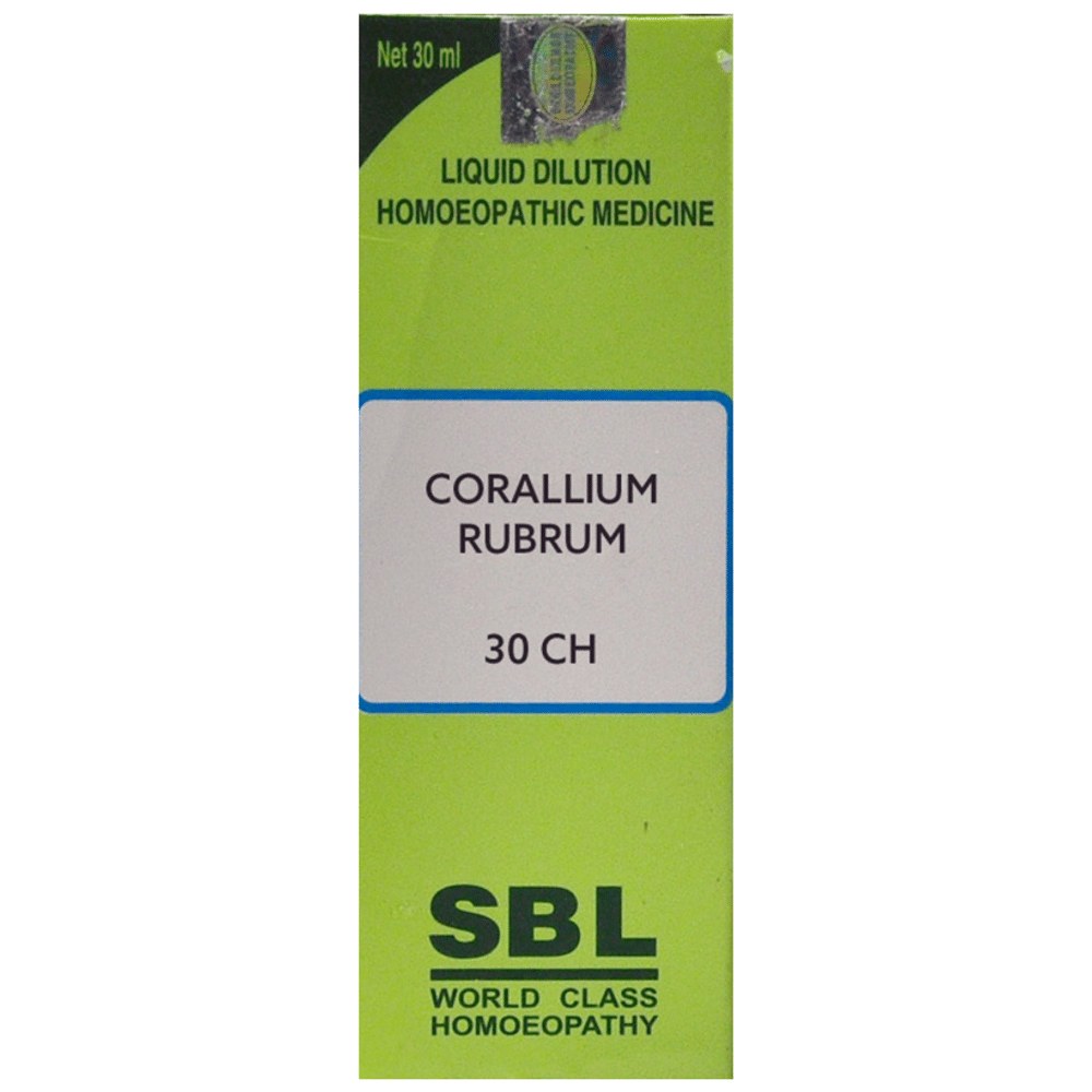 SBL Corallium Rubrum Dilution 30 CH bottle of 30 ml Dilution