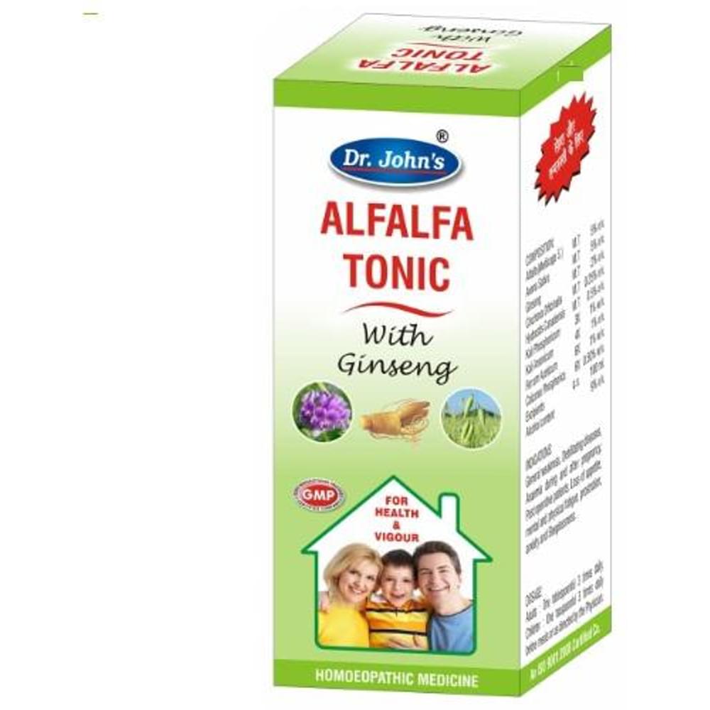 Dr. Johns Alfalfa Tonic With Ginseng bottle of 120 ml Tonic