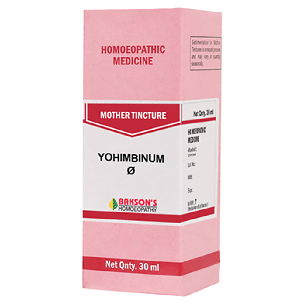 Bakson's Homeopathy Yohimbinum Mother Tincture Q bottle of 30 ml Mother Tincture