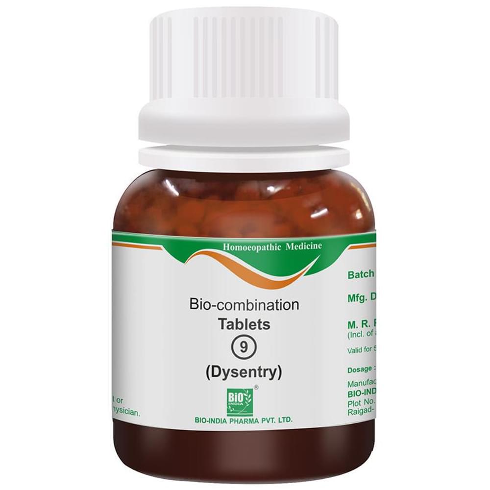 Bio India Bio-combination 9 Tablet bottle of 25 gm Biocombination Tablet