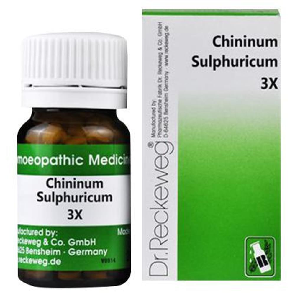 Dr. Reckeweg Chininum Sulphuricum Trituration Tablet 3X bottle of 20 gm Trituration Tablet