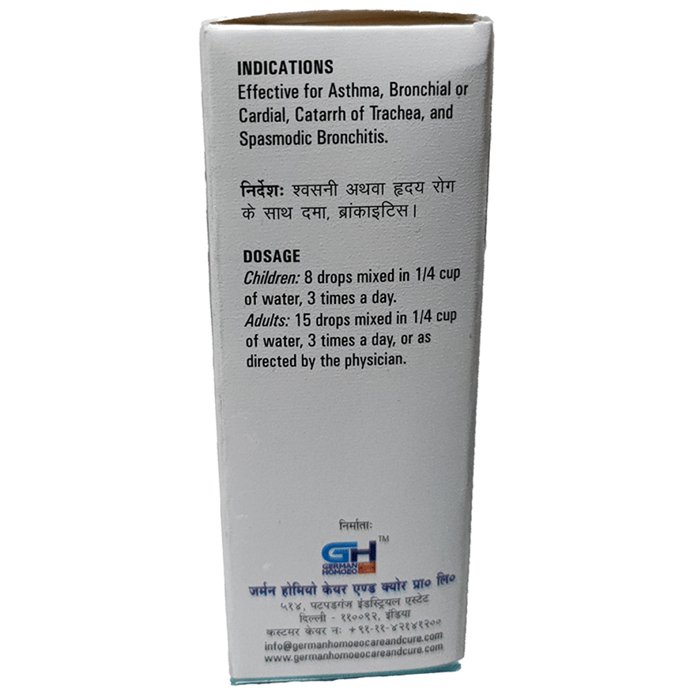 German's 540 Asthma Care and Cure Drop bottle of 30 ml Drop German's 540 Asthma Care and Cure Drop bottle of 30 ml Drop