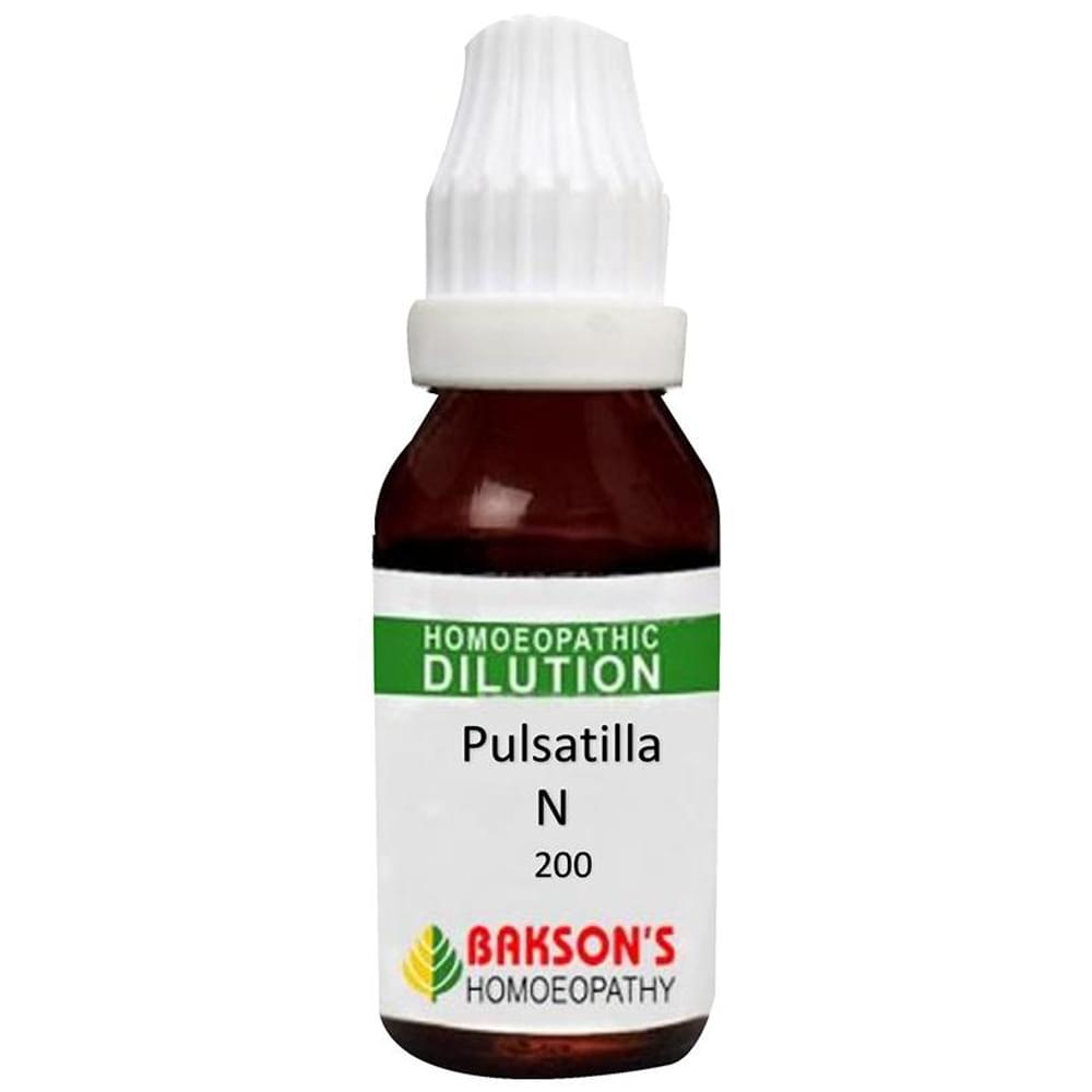 Bakson's Homeopathy Pulsatilla N Dilution 200 CH bottle of 30 ml Dilution