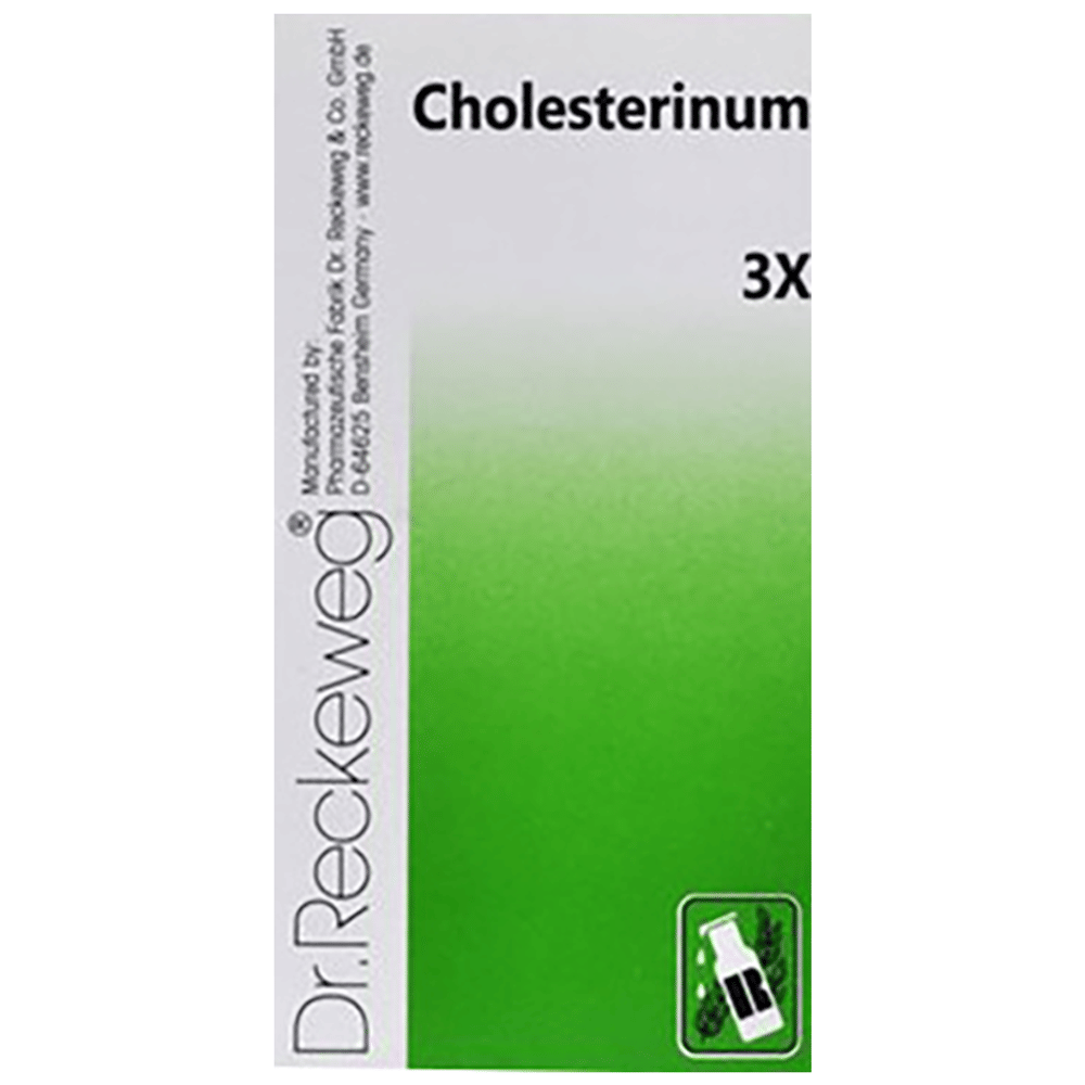 Dr. Reckeweg Cholesterinum Trituration Tablet 3X bottle of 20 gm Trituration Tablet
