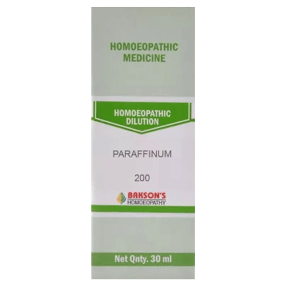 Bakson's Homeopathy Paraffinum Dilution 200 bottle of 30 ml Dilution Bakson's Homeopathy Paraffinum Dilution 200 bottle of 30 ml Dilution