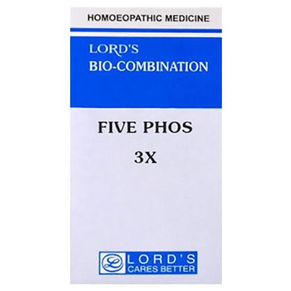 Lord's Five Phos Biocombination Tablet 3X bottle of 25 gm Biocombination Tablet