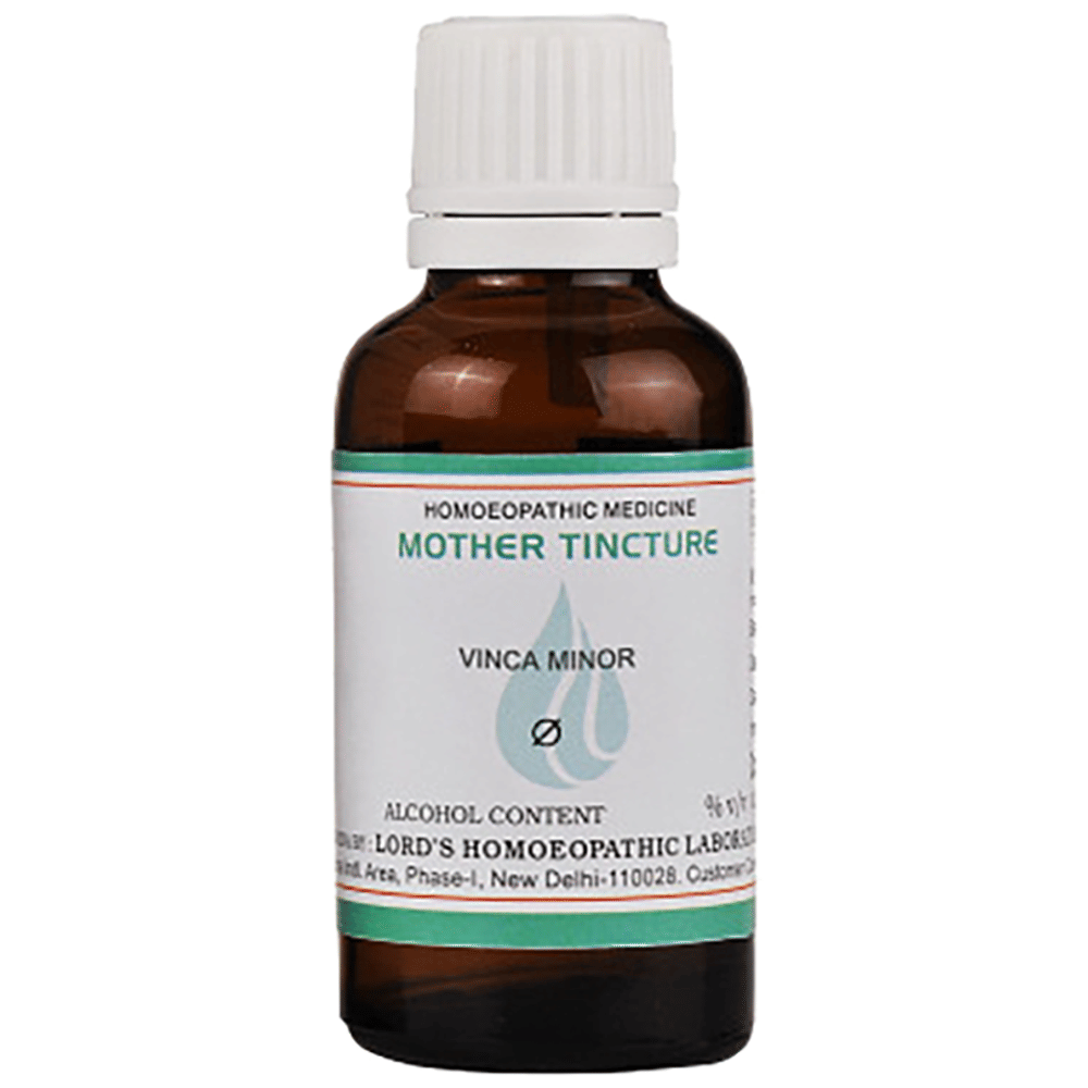 Lord's Vinca Minor Mother Tincture Q bottle of 30 ml Mother Tincture Lord's Vinca Minor Mother Tincture Q bottle of 30 ml Mother Tincture