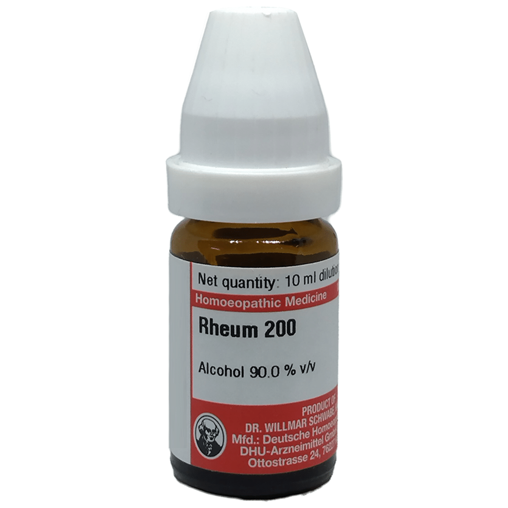 Dr Willmar Schwabe Germany Rheum Dilution 200 bottle of 10 ml Dilution