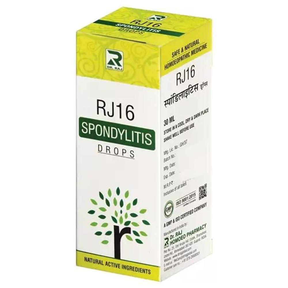 Dr. Raj RJ16 Spondylitis Drop bottle of 30 ml Drop Dr. Raj RJ16 Spondylitis Drop bottle of 30 ml Drop
