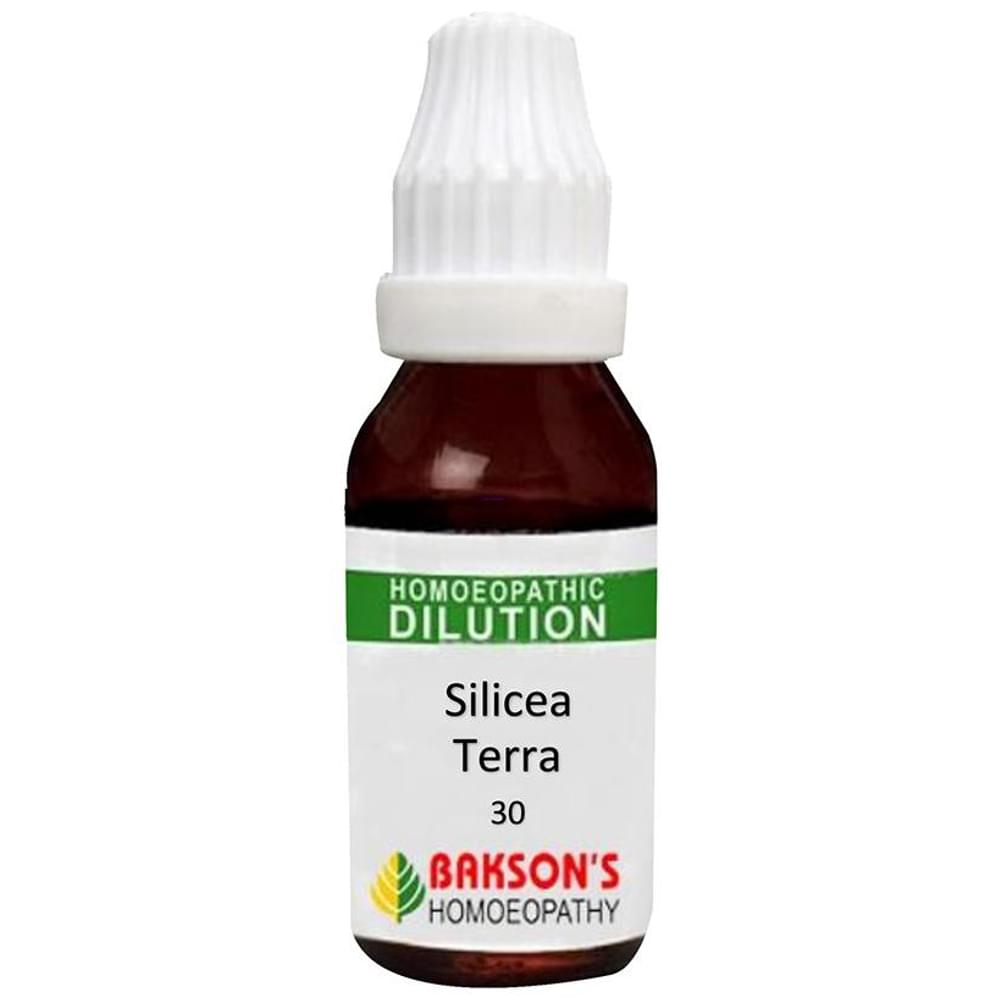 Bakson's Homeopathy Silicea Terra Dilution 30 CH bottle of 30 ml Dilution