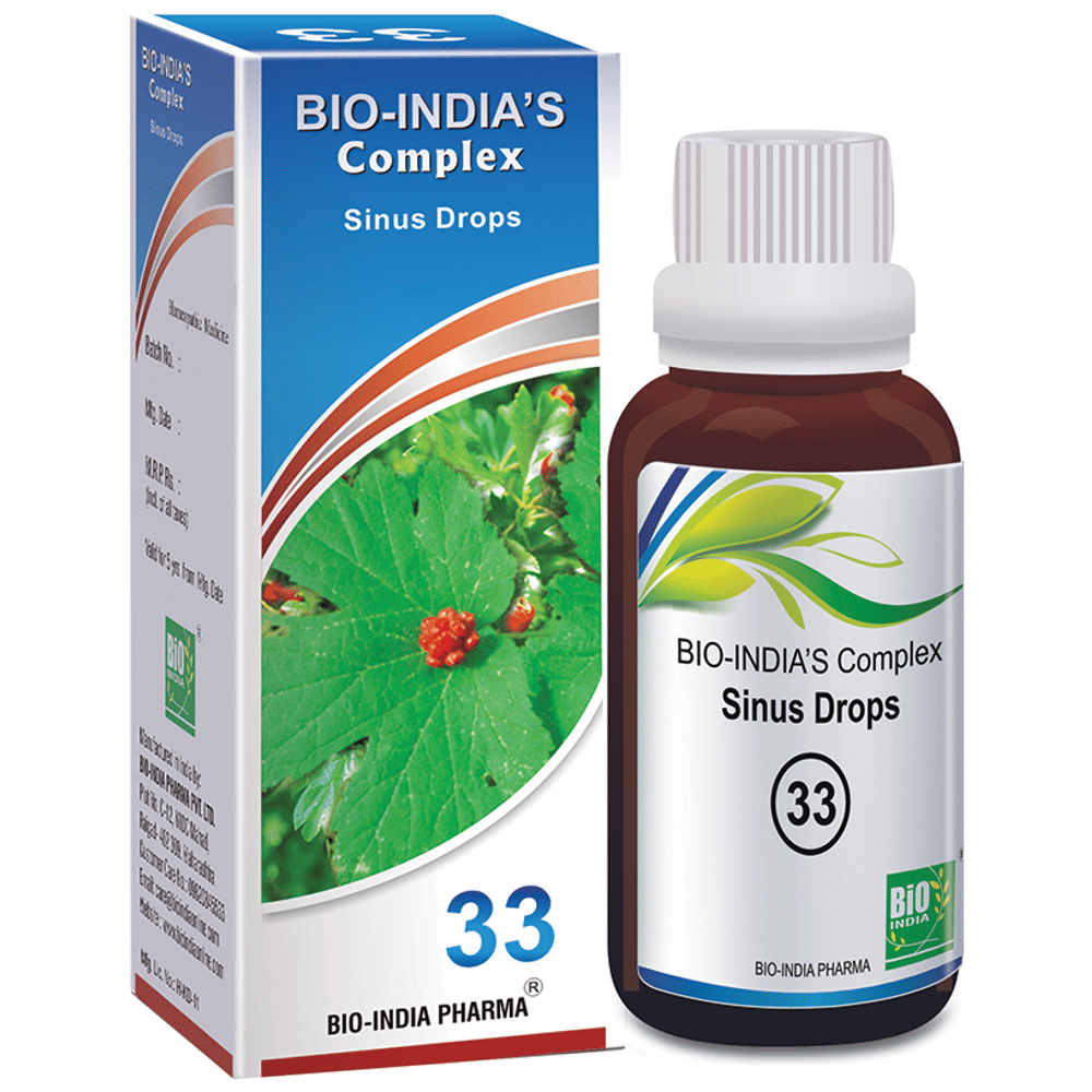 Bio India Complex 33 Sinus Drop bottle of 30 ml Drop