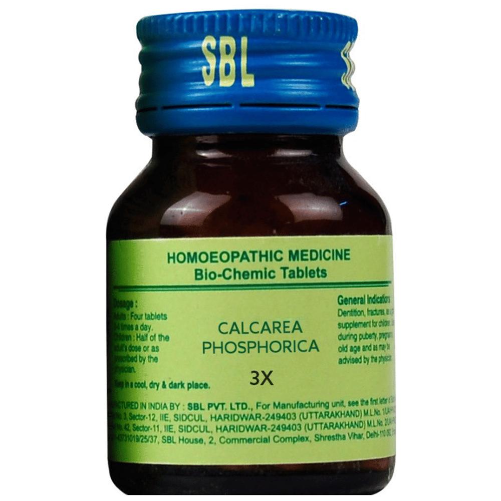 SBL Calcarea Phosphorica Biochemic Tablet 3X bottle of 25 gm Biochemic Tablet