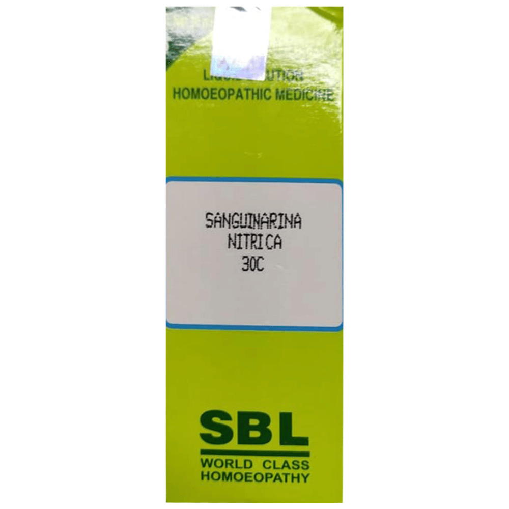 SBL Sanguinarina Nitrica Dilution 30 CH bottle of 30 ml Dilution