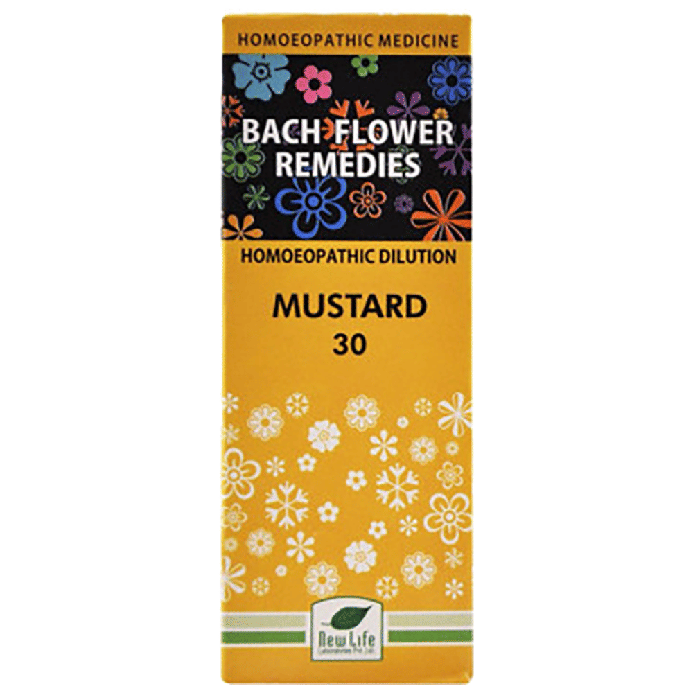New Life Bach Flower Mustard 30 bottle of 100 ml Dilution