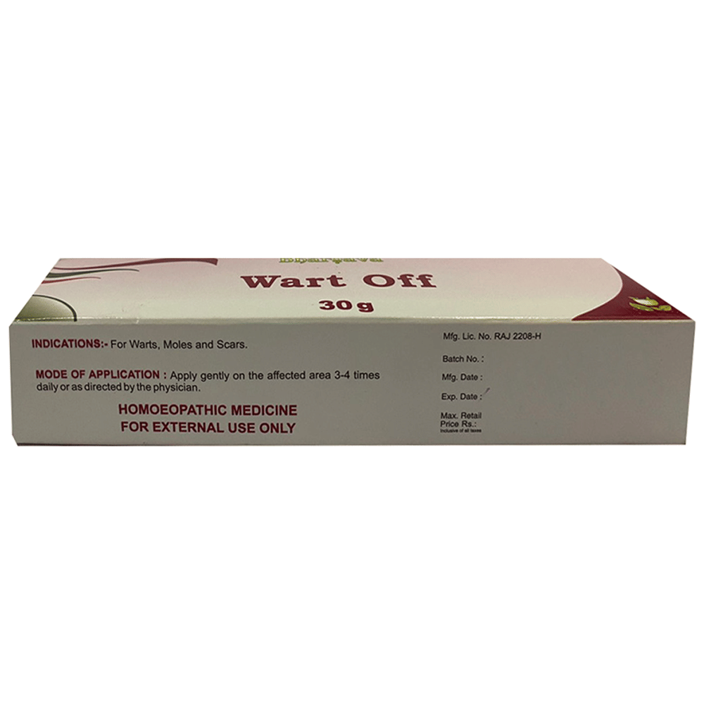 Bhargava Wart Off Cream tube of 30 gm Cream Bhargava Wart Off Cream tube of 30 gm Cream