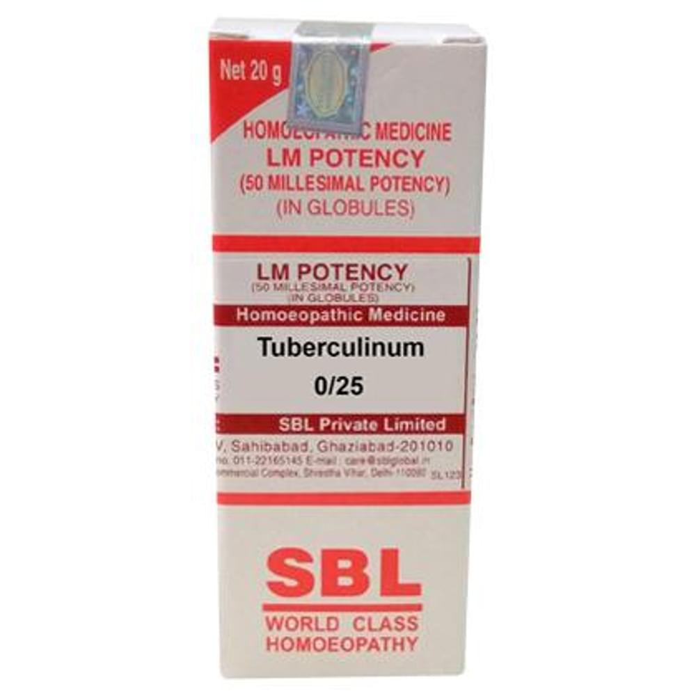 SBL Tuberculinum 0/25 LM bottle of 20 gm Globules