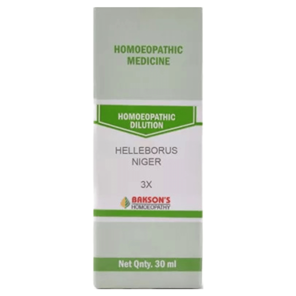 Bakson's Homeopathy Helleborus Niger Dilution 3X bottle of 30 ml Dilution