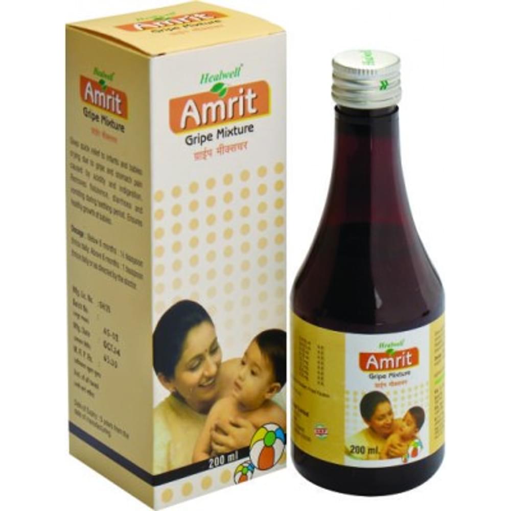 Healwell Amrit Gripe Mixture bottle of 200 ml Tonic