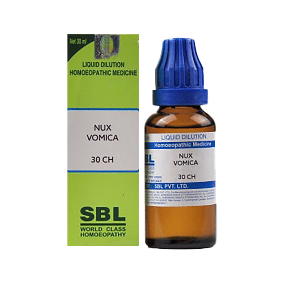 Combo Pack of SBL Nux Vomica Dilution 30 CH & SBL Carbo Vegetabilis Dilution 30 CH combo pack of 2 bottles Combo Pack of SBL Nux Vomica Dilution 30 CH & SBL Carbo Vegetabilis Dilution 30 CH combo pack of 2 bottles
