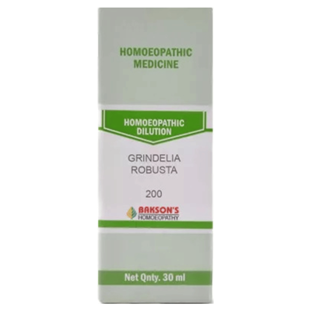 Bakson's Homeopathy Grindelia Robusta Dilution 200 bottle of 30 ml Dilution