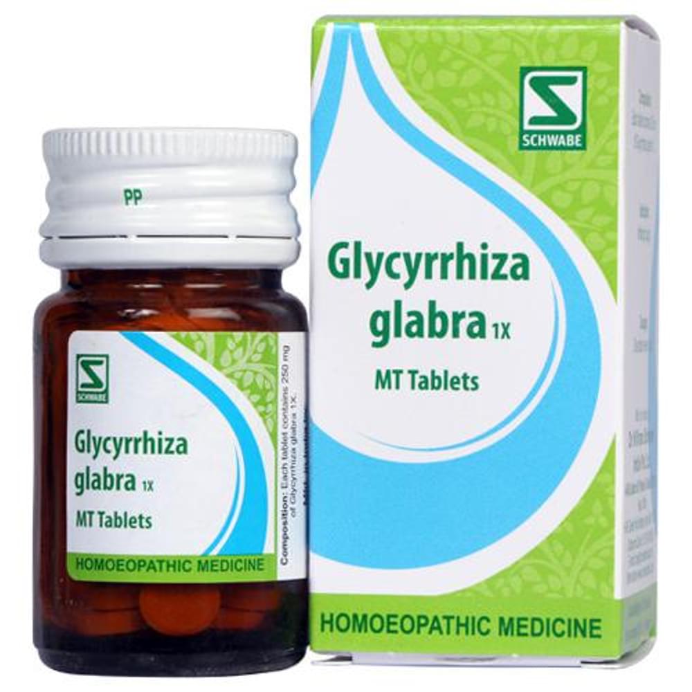Dr Willmar Schwabe India Glycyrrhiza Glabra Trituration Tablet 1X bottle of 20 gm Trituration Tablet